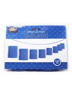 GUIRNALDA LAMPARAS DE 3,65 AZUL/120