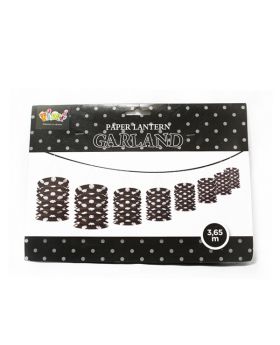 GUIRNALDA LAMPARAS POLKA NEGRA/120