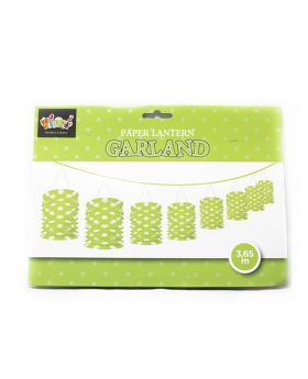 GUIRNALDA LAMPARAS POLKA PISTACHO/120