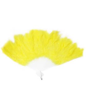 ABANICO PLUMA AMARILLO/100