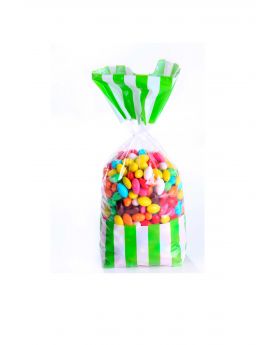 BOLSA C/ AMARRA LINEAS PISTACHO/144