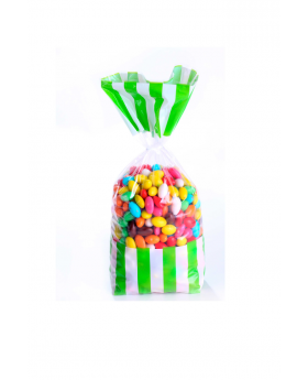 BOLSA C/ AMARRA LINEAS PISTACHO/144