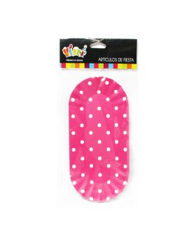 COMPLETEROS CARTON POLKA FUCSIA SET10U /100