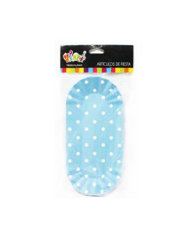 COMPLETEROS CARTON POLKA CELESTE SET10U /100