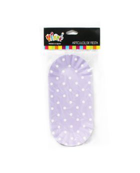 COMPLETEROS CARTON POLKA LILA SET10U /100