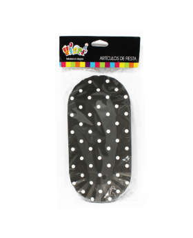 COMPLETEROS CARTON POLKA NEGRO SET10U /100