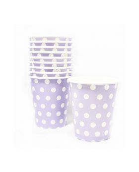 ST 10 VASOS GRANDE POLKA LILA/120
