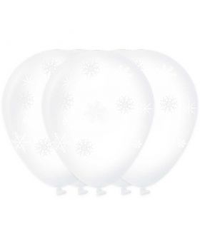 GLOBOS LISOS SNOW TRANSPARENTE R12 25UN/100