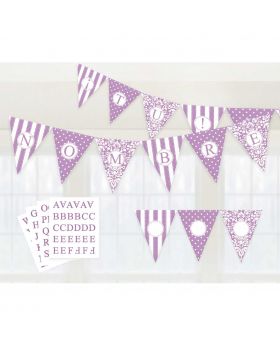 BANNER PERSONALIZADO LILA/100