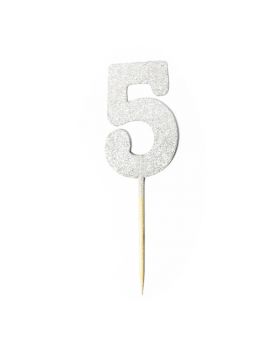 NUMEROS CON GLITTER #5/200
