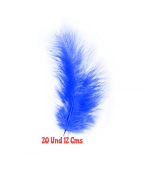 ST 20 PLUMAS 12CMS AZUL /300