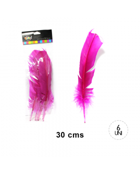 ST X6 PLUMAS 30 CMS FUCSIA /100