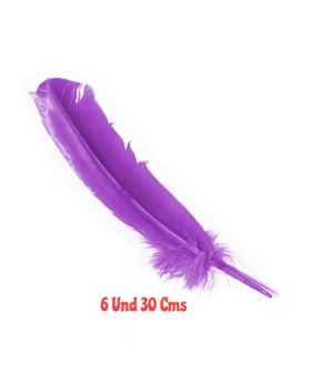 ST X6 PLUMAS 30 CMS MORADO/100