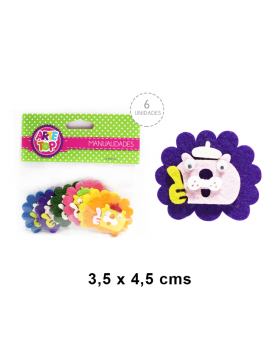 FIGURA LEON GOMA EVA 6 COLOR MIX/300