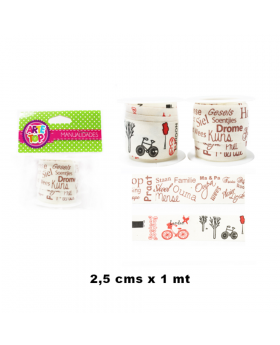 CINTA TELA DISEÑOS 2-1MT /360