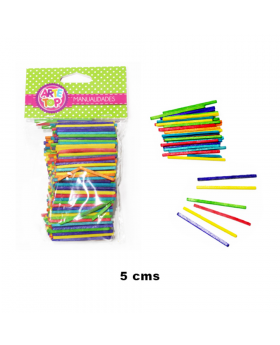 PALITOS CUADRADOS COLORES SURT. 5CM SET300U /250