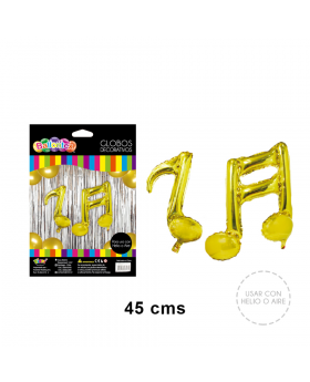 GLOBO METAL NOTAS MUSICALES/240