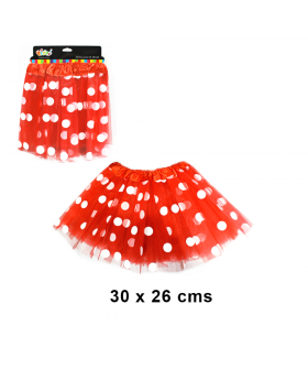 TUTU PUNTOS ROJO/100