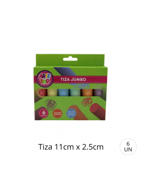 TIZAS JUMBO 6 COLORES /96