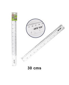 REGLA TRANSPARENTE 30CM /1200