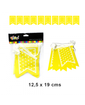 BANNER PUNTAS POLKA AMARILLO/240