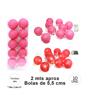 BANNER DECO ROSADO LED/48