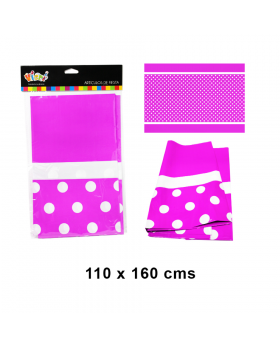 MANTEL POLKA ROSADO/100