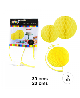 ST ESFERAS PAPEL DECO AMARILLO/120