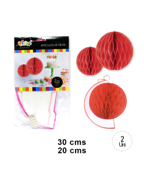 ST ESFERAS PAPEL DECO ROJO/120