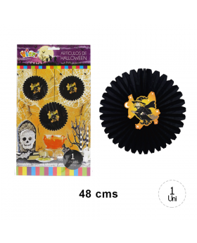 ABANICO BRUJA HALLOWEEN X 12/240