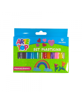 PLASTICINA 160 GRAMOS SET 12 COLORES/96