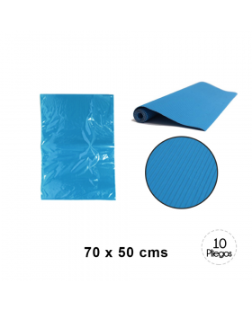 CARTON MICROCORRUGADO CELESTE 70x50cm 10UN/20