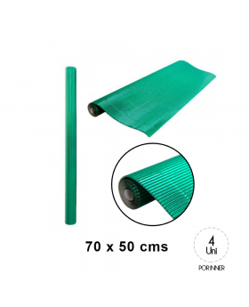 CARTON MICROCORRUGADO 50x70CM METAL VERDE ST10U/20