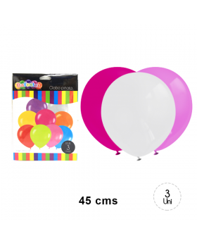 GLOBOS LISOS MIX COLOR PINATA 3UN/200