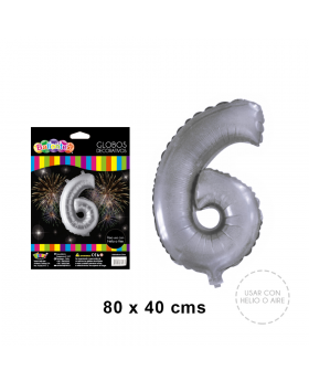 SILVER GLOBO METAL N 6/600
