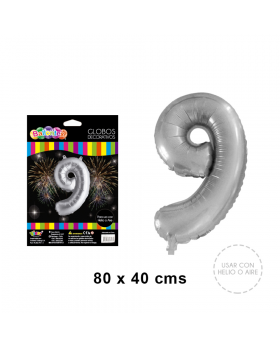 SILVER GLOBO METAL N 9/600