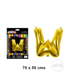 GLOBOS HELIO COLOR GOLD LETRA W/240