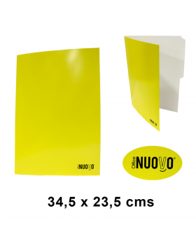 CARPETA PIGMENTADA NUOVO AMARILLO OFICIO/500