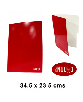 CARPETA PIGMENTADA NUOVO ROJO OFICIO/500