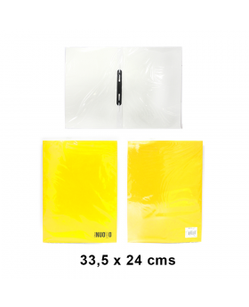 CARPETA PLASTIFICADA CON FASTENER AMARILLO /200