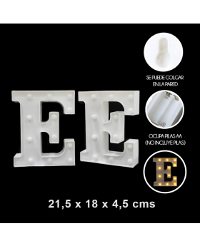 UN LETRA E LED/60