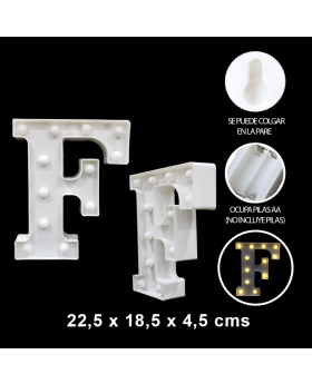 UN LETRA F LED/60