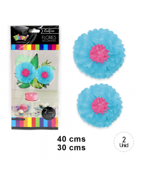 ST FLOR PAPEL CELESTE/240
