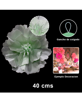 FLOR EVA VERDE CLARO 40CM/100
