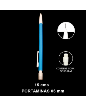 PORTAMINAS 0,5MM CELESTE SET100U /20