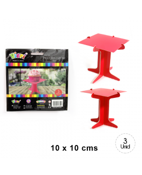 SET PORTA CUPCAKE ROJO/288