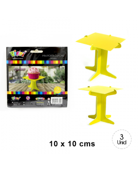 SET PORTA CUPCAKE AMARILLO/288
