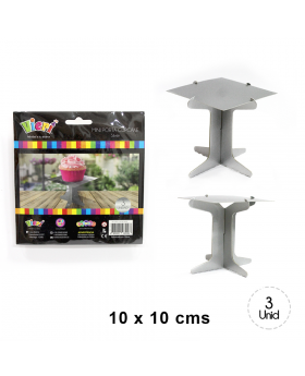 SET PORTA CUPCAKE SILVER/288