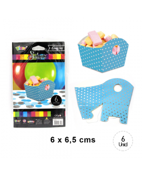 ST 6UN CAJA CH. ABIE. DULCES FOR. CEL. POLKA SILVE