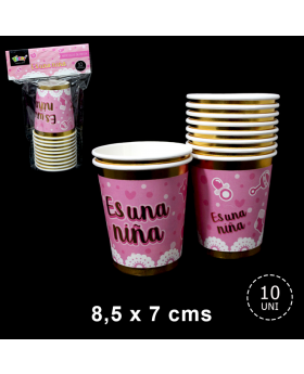 ST 10 VASO BABY NINA ROSADO GOLDEN/180